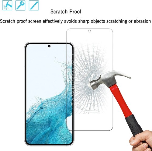 3+3 Protector De Pantalla y Lente Camara Vidrio Templado Para Samsung Galaxy S22 - Picture 6 of 14