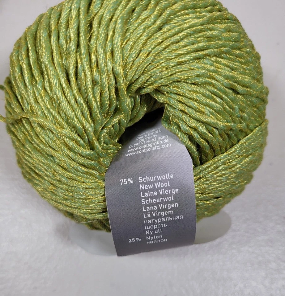 批量 5 件 Gedifra Samina 羊毛尼龙绿色纱线 04307 — 第 4/4 张图片