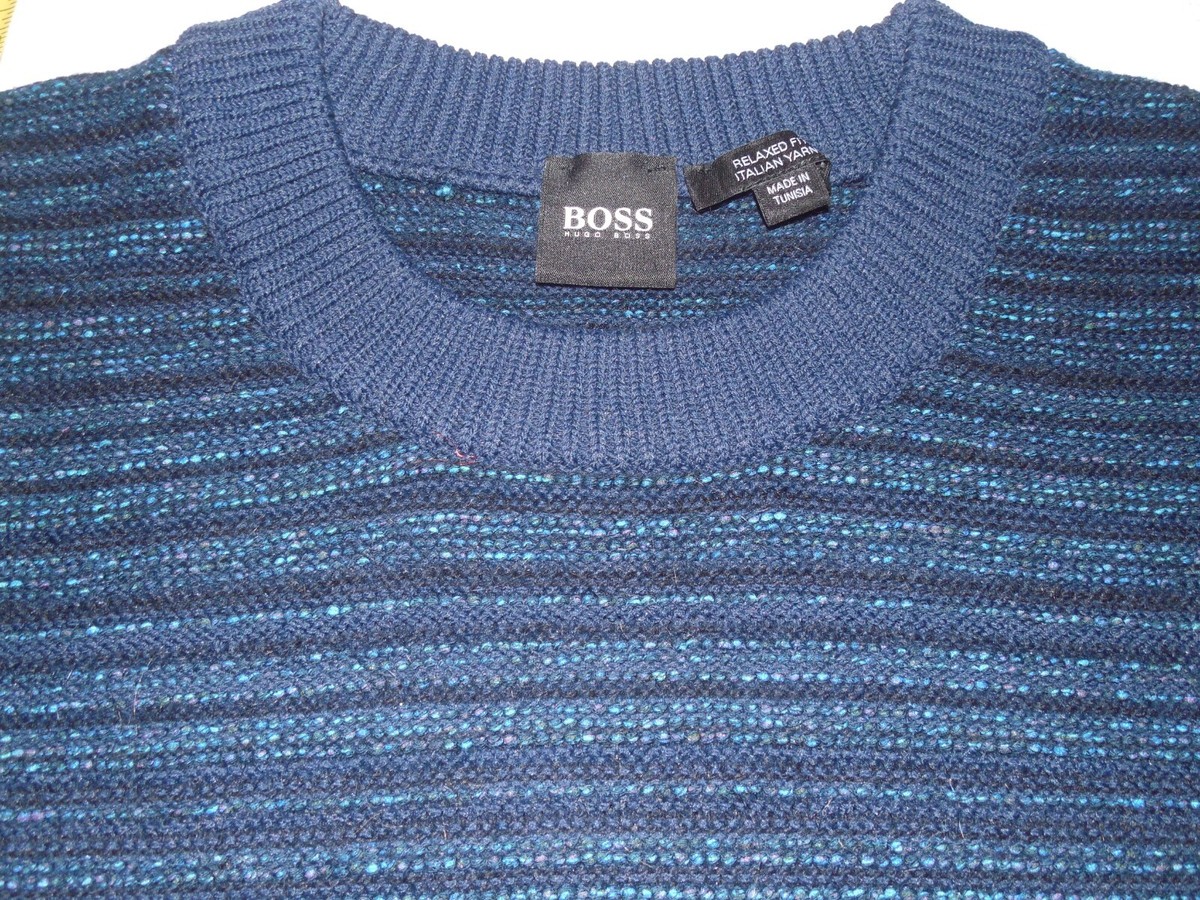 HUGO BOSS ネイビー セーター XXXL Men's Hugo Boss Sweater, size XXXL (Blue) | Emmy