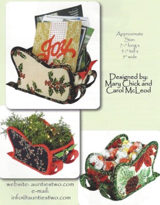 Sleigh-Full quilt pattern by Aunties Two for Checkers