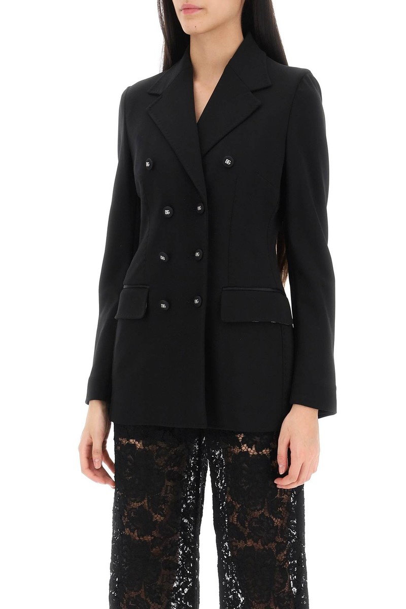 ジャケット DOLCE GABBANA Women Outer F27AAT FUGN7 N0000 NERO Black Jacket D&G DOLCE&GABBANA Women Sz. 42 F27AATFUGN7 N0000