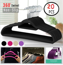 20pc Non-Slip Velvet Hangers Suit Hanger Ultra Thin Space saving Durable Hangers