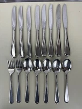 16 Pcs LOT Oneida Flight Reliance Forks Spoons Knives Stainless Flatware USA