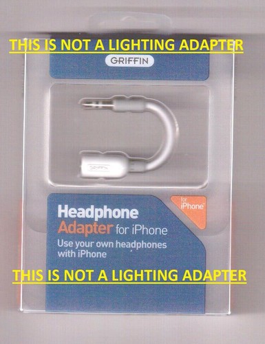GRIFFIN HEADPHONE ADAPTER 3.5mm Male to 
