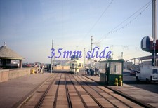 BLACKPOOL BALLOON TRAM 723 PLEASURE BEACH FILM SET SHELTER ORIG SLIDE+COPYRIGHT