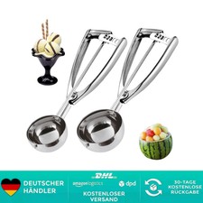 Edelstahl Eisportionierer Keksschaufel mit Au...