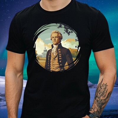 T-Shirt Herren Alexander Hamilton Motiv Baumwolle Größe S bis 5XL
