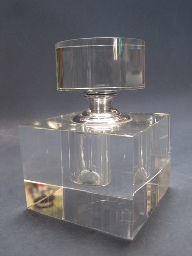 Bottiglia profumo Zodax Malak Cube cristallo fuso design MCM bellissima - Foto 4 di 13