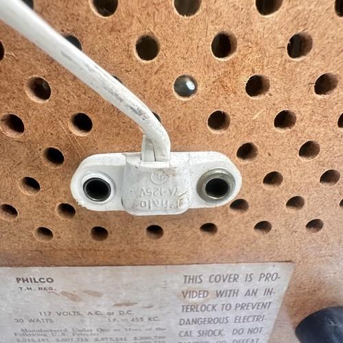 Vintage 1950’s Radio: Philco J838-124 Vacuum Tube AM Unique RARE Collectible - Picture 17 of 24