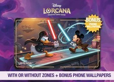 Disney Lorcana Playmat - Donald Vader vs. Obi-Mickey - Custom Disney Lorcana