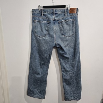 Abercrombie & Fitch Jeans Mens W36 L28'' Authentic Rigid Relaxed Straight Blue 