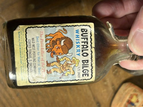 3 Humor Novelty Bottles Daniel Booze Buffalo Bilge Old Bar Stool Par ...