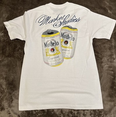 NWT Men s Market Studios x Modelo Special Beer Collab Large L Double Sided