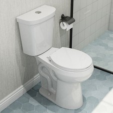 HOROW 21 Inch Two Piece Toilet with ADA Chair Height with 1.1/1.6 GPF Dual Flush