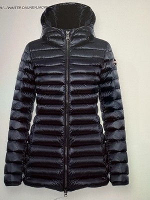 Colmar Originals Damen Daunenjacke mit Kapuze, Neu, Dunkelblau, Gr 36