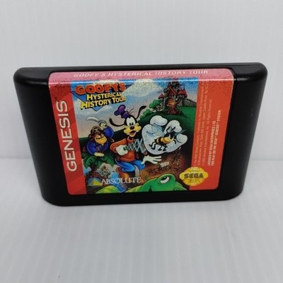 Goofy's Hysterical History Tour (Sega Genesis) Cart Only - TESTED - Free Ship