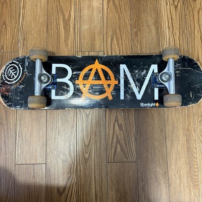 Bam Margera Skateboard Deck Scratches Rough Condition W/ Trucks Complete