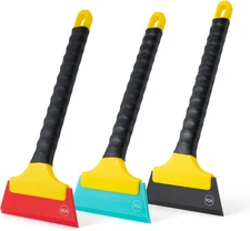 3 PCS TPU Rubber Squeegee with Different Hardness Blade, All Purpose Window C...