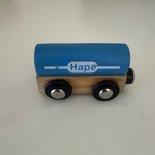 Hape Qubes Wooden Magnetic Push Train Car Brio/thomas Compatible