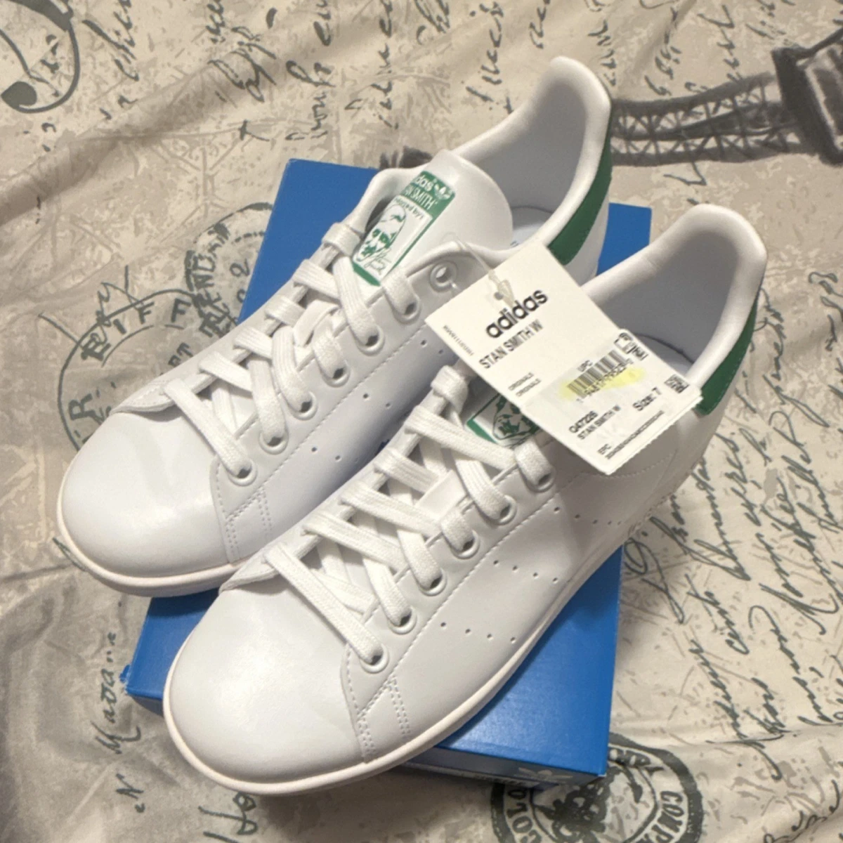 adidas Stan Smith White Green W for sale | eBay