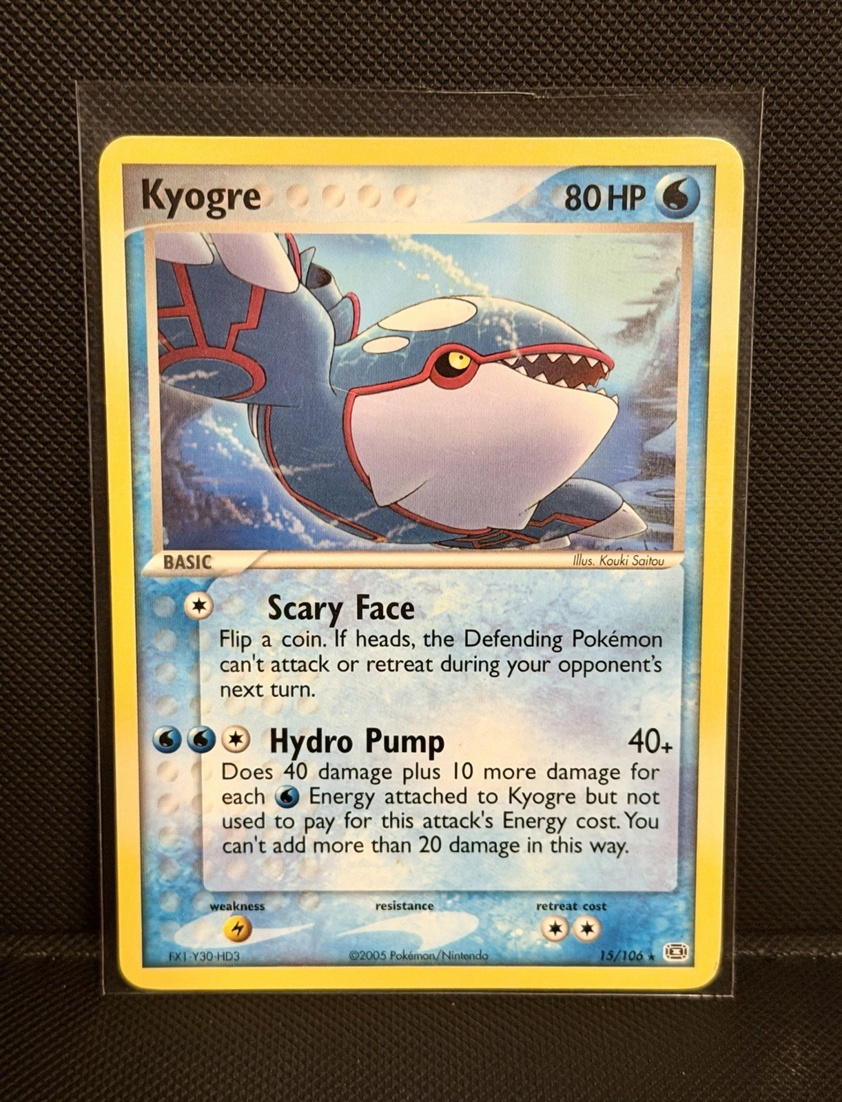 Kyogre 15/106 EX Emerald Rare NM Pokemon Card