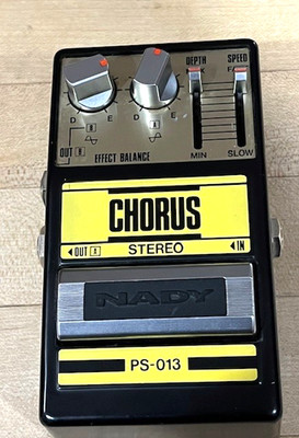 Vintage 1980's Analog Nady Stereo Chorus PS-013 Guitar Effects Pedal Japan Made