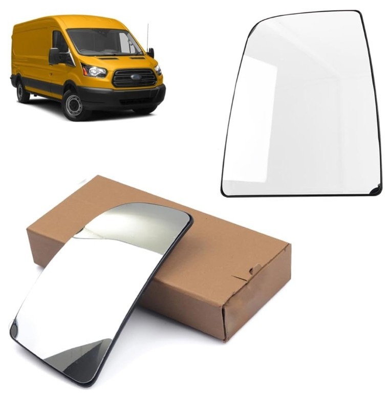 Upper & Lower Mirror Glass Set Ford Transit MK8 2014-  Drivers Side Right Hand