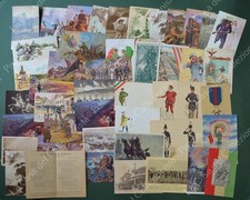 MILITARI. 47 cartoline d'epoca, viaggiate e no. Periodo 1915 - 1940