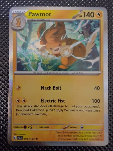 Pawmot 076/193 Sv02: Paldea Evolved Holo Read Description 