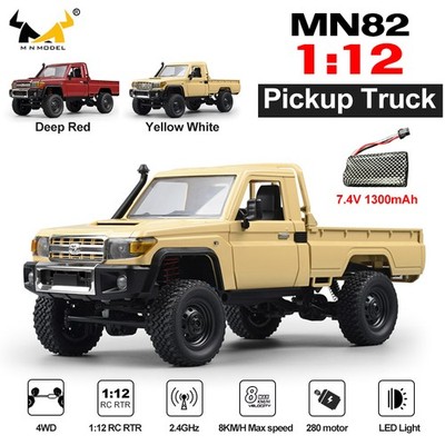 MN MODEL RC Pickup 1/12 Climbing Vehicle 2.4G 4WD Off-Road RC Truck Car Light