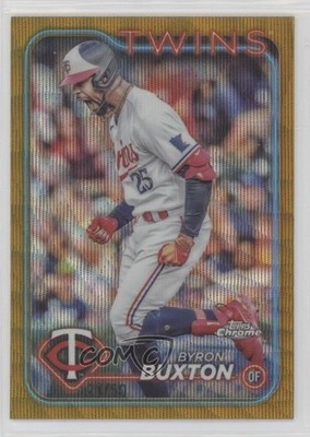 2024 Topps Chrome Gold Wave Refractor 21/50 Byron Buxton #10 0d08