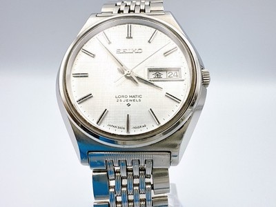 Vintage Seiko LM LORD MATIC 5606-7010 Automatic Silver Dial 25J