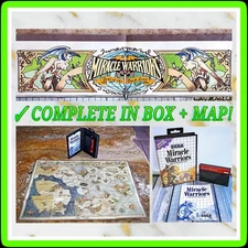 ⚔️ Miracle Warriors: Seal Of The Dark Lord Sega Master System CIB + MAP ✅ TESTED