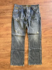 Tommy Hilfiger Premium Bootcut Men Jean 34x32 Medium Blue Wash