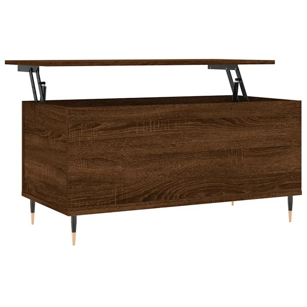Couchtisch Braun Eichen-Optik 90X44,5X45 Cm Holzwerkstoff-image