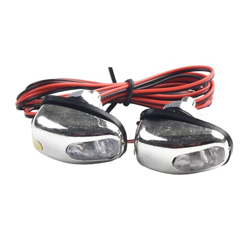2*Universal LED Blue Light Windshield-Washer Wiper Water Jet Spray-Nozzle - Picture 8 of 12