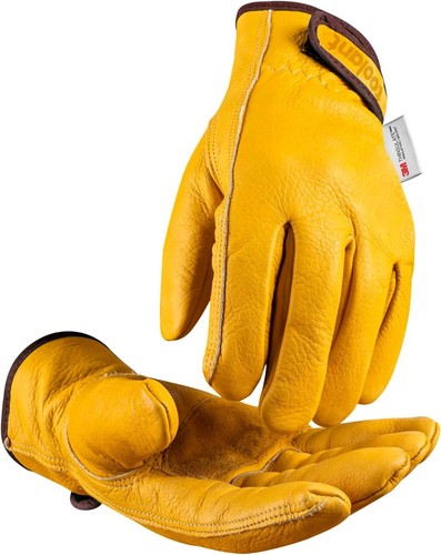 Guanti da lavoro ergonomici 2 paia in pelle Thinsulate per il freddo - Taglia Large - Foto 3 di 7