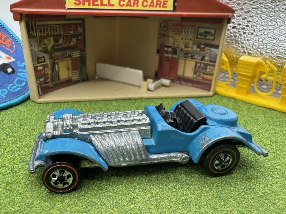 1973 Hot Wheels Redline Sweet 16 Enamel Light Blue Shell Promotion Redlines HK - Image 2 of 4