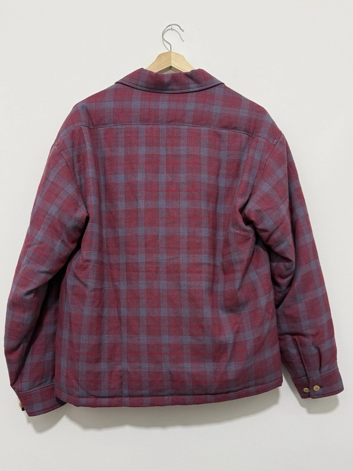 visvim Keesey Check Down JKT Red Plaid Twill Button Jacket 3/L $2856 Retail image 4