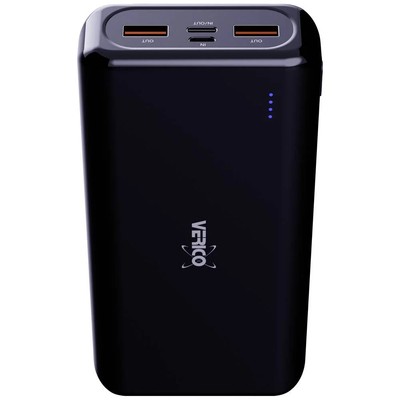 Verico Power Pro PD Powerbank 20000 mAh USB PD LiPo USB-A, USB-C  Schwarz