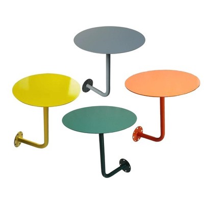 Runder Wandtisch/Kaffeetisch für Büroarbeitsplatz, Balkon oder Arbeitszimmer