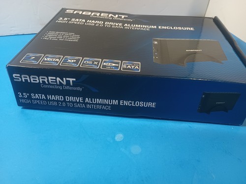 Sabrent USB 2.0 Upright Aluminum Enclosure for 3.5” IDE Hard Drives Intact - Picture 2 of 7