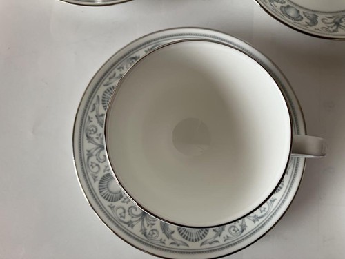 Wedgwood Dolphin White Cup Saucer Lee 5 Customers From Japan - Picture 7 of 16
