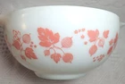 Vtg Pyrex Pink Gooseberry 443 Cinderella Mixing Bowl 2.5 qt USA Excellent