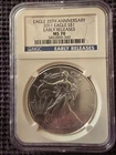2011 1 oz Silver American Eagle MS-70 NGC 25th Anniversary (ER)