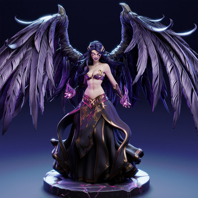 Morgana - League of Legend - Figure - High Quality 14K Resin - UNPAINTED