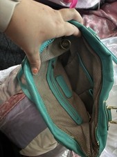 Steve Madden Green Tote Bag w/ Chain Accent, ...