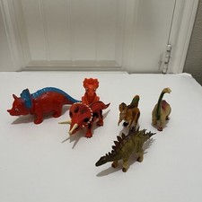 Dinosaurs Dino Mixed Lot of 6 Play Pretend Dinos Toys Mixed Sizes Plastic