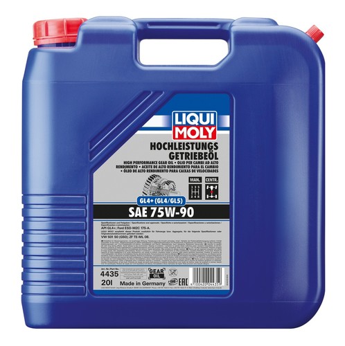 20L Bidon LIQUI MOLY Hochleistungs-Getriebeöl ( GL4 SAE 75W-90 4435 - Photo 1/2