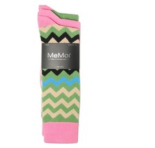 MeMoi Men's Collection Colorvron Cotton Blend Crew Socks MMS4-602 S/O 3 NWT 28